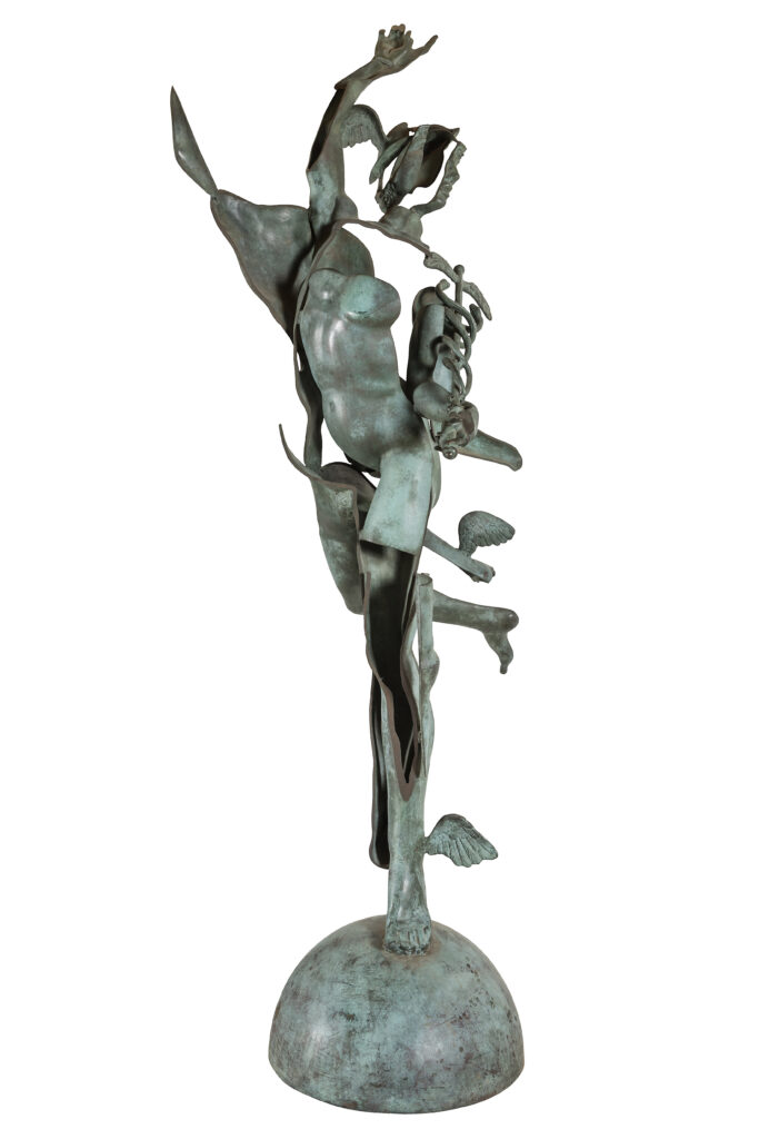 Arman Fernandez - Scultura in bronzo - Mercurio - Mercure